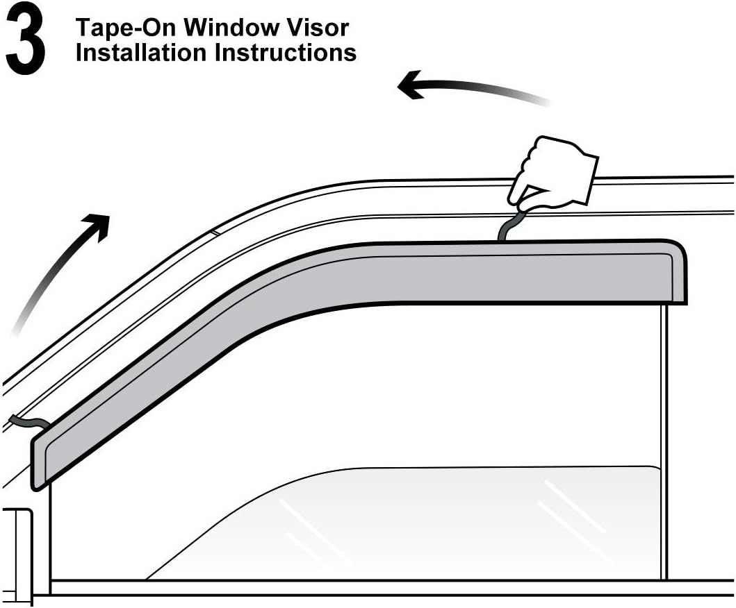 4pcs Compatible with 99-06 Silverado Sierra 07 Classic Extended Cab Dark Smoke Out-Channel Outside Mount Style Wind Sun Rain Guard Vent Shade Deflector Window Visorss