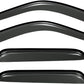 4pcs Compatible with 99-06 Silverado Sierra 07 Classic Extended Cab Dark Smoke Out-Channel Outside Mount Style Wind Sun Rain Guard Vent Shade Deflector Window Visorss